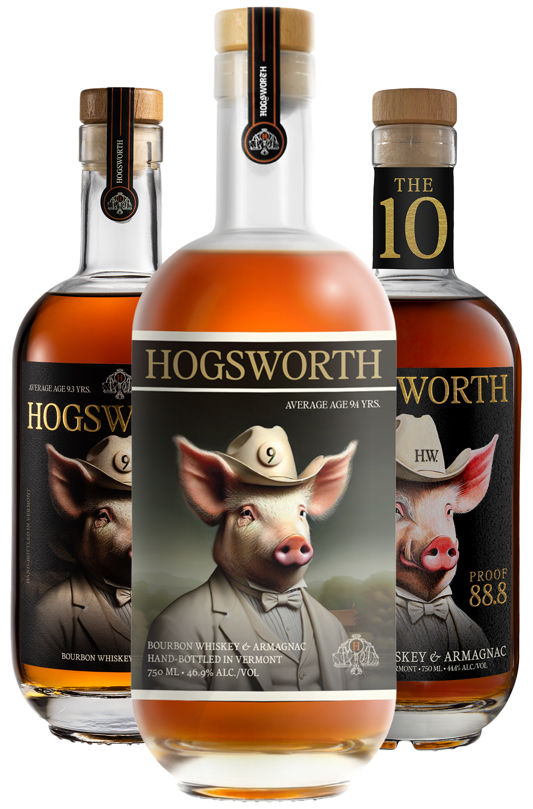 Hogsworth 3x 750ML (Batch 01, 02, and The 10)